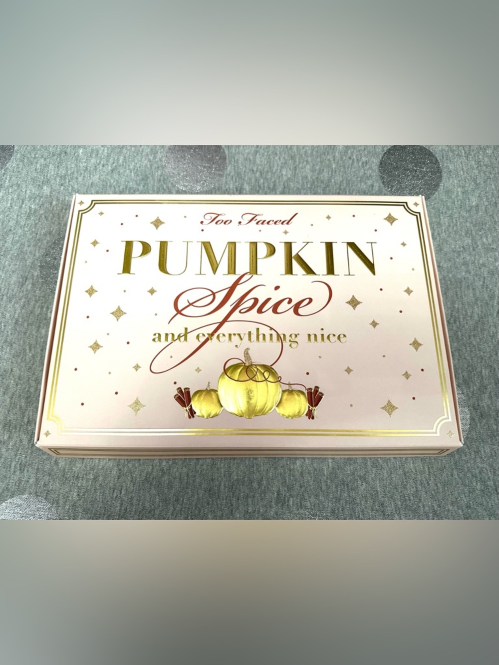 Too Faced PUMPKIN SPICE and EVERYTHING NICE Collector's Box - BOX ONLY